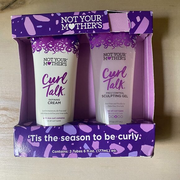 NIB not your mother's curl talk 2 pc gift set defining cream sculpting gel 6oz - Picture 1 of 6